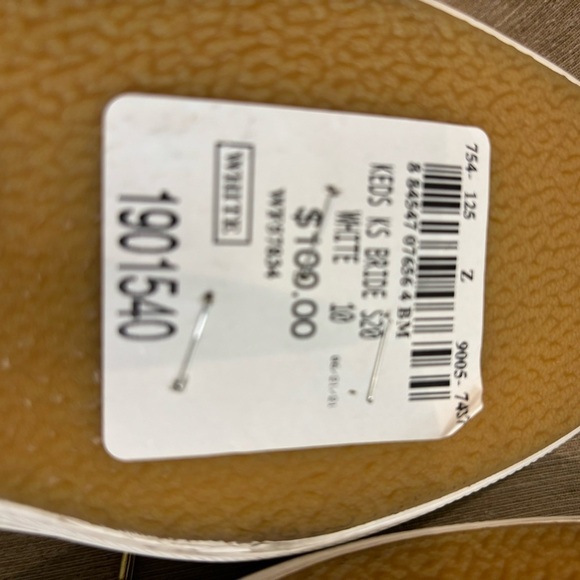 KEDS + KATE SPADE Sz 10 Bridal Lace  Up Embroidered Polka Dots Sneakers NEW - Picture 10 of 10